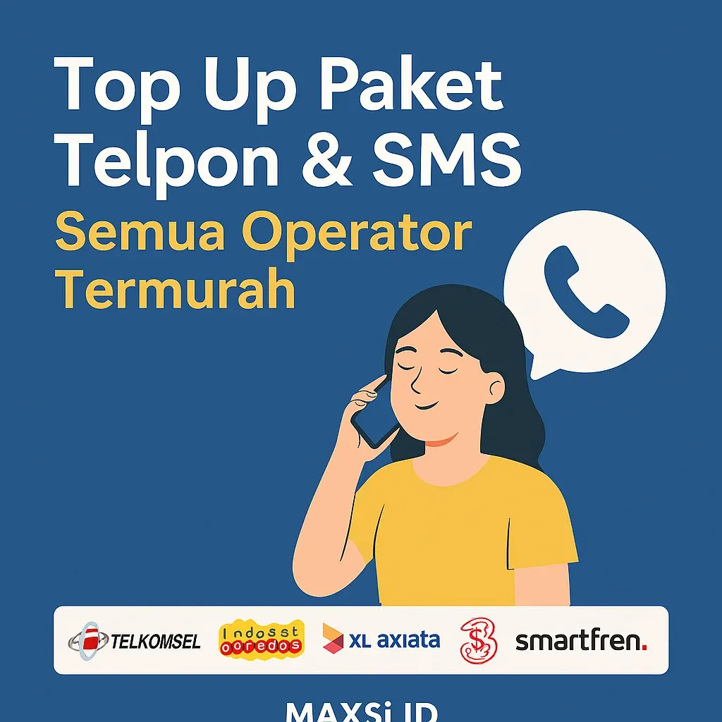 Top Up Paket Telpon dan SMS Semua Operator Termurah